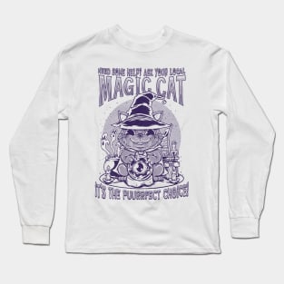 MAGIC CAT - lines Long Sleeve T-Shirt